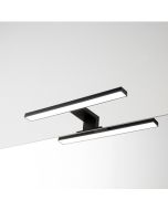 APLIQUE DE LUZ PARA CASA DE BANHO PRETO YUMA 30CM