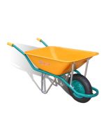 Carrinho-de-mão de metal pintado amarilla 90 l