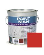 Tinta estacionamentos e pistas desportivas vermelho paintman 4 l