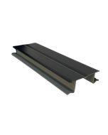 Rodapé de canto em PVC preto 400x15cm