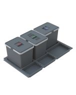 Ecopontos Para Gaveta Do Móvel De 90 Cm Cinzento
