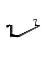 Toalheiro lateral cor preto para móvel de casa de banho