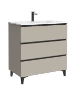 Móvel de casa de banho Eyra em cor moka mate 80cm