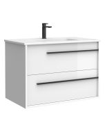 Móvel de casa de banho suspenso Tyra cor branco 70cm