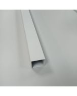 Resguardo de duche quadrado 200x4x4cm branco