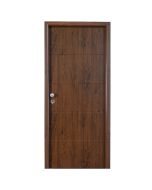 Porta de entrada metálica Line carvalho esquerda 210x91cm