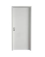 Porta de entrada metálica Line 4r branca direita 210x91cm