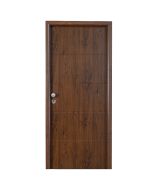 Porta de entrada metálica Line carvalho direita 210x91cm