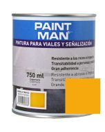 Tinta para vias e sinalização amarelo paintman 750 ml