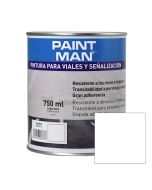 Tinta para vias e sinalização branco paintman 750 ml