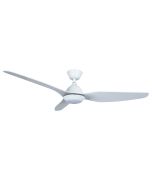 Ventoinha de teto 3 lâminas branco com luz LED e motor DC Ocelair
