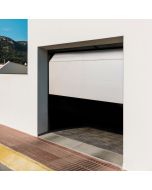 Porta de garagem seccionada motorizada branca 200x240 cm