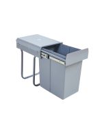 Caixote do lixo embutido froland 1x20l 34x26x42cm cinzento [en.casa]
