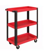 Carrinho de ferramenta 70,5x35x82,5 cm metal, pp color rojo Homcom