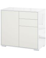 Aparador auxiliar 79x36x74cm color blanco Homcom