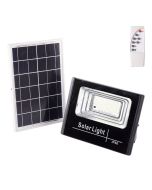 Holofote LED solar 45w 6500k painel: bateria 6v/6w: controle remoto