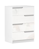Cómoda com 4 gaveta 60x40x85 cm color blanco Homcom