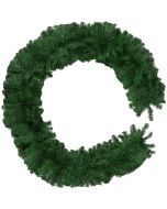 Guirnalda de navidad de aspecto natural moldeable, verde 270 cm