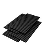 Set 4 painéis acústicos 3d vang mdf 120x60x2 cm (2,88 m²) carvalho cinzento