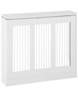 Cobertura de radiador 90x18x84 cm mdf e aço color blanco Homcom