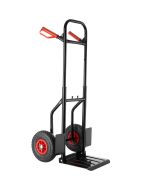 Carrinho de mão de mano de aço 54 x 48 x 112,5 cm hasta 100 kg preto