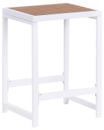 Banco de bar para jardim avetrana metal castanho/branco