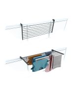 Varal ajustável para varanda 118 cm, foxydry duo antracite