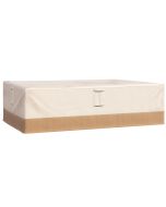 Capa protetora para móveis de jardim tecido oxford 600d beige 270x200x78cm