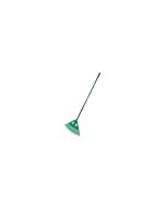 Vassoura de folhas xl - 27 dentes - metal/plástico - verde - 173 cm