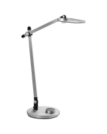 Candeeiro de secretária LED hydrus com regulador de intensidade prateado