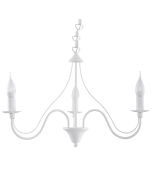 Candelabro minerwa 3 branco aço 60x80x60cm