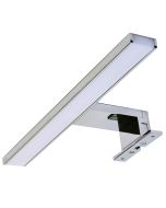 Kibath aplique LED gue 12w, 45cm, acabamento cromado, 6000 k, em alumínio