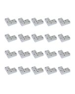 Emuca lote de 20 pés para móveis alumix 8, altura 12mm, plástico, pintado