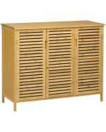 Sapateira 100x35x80 cm bambu color marrón Homcom