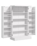 Armário de cozinha 60x30x104 cm mdf color blanco Homcom, casa - cozinha