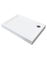 Ondee - base de duche lary - antiderrapante - 80x120 - acrílico - branco