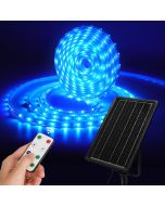 Aigostar tira LED solar exterior 10m com controle remoto, 100w ip65 300 LED