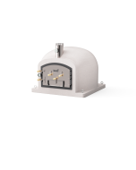 Tuozi - forno de exterior a lenha modelo kitaway (branco - 120x120x65 cm