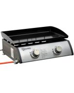 Chapa a gás de mesa com 2 queimadores de aço inoxidável 6 k w chapa portáti