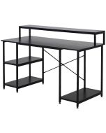 Mesa de computador 140cm x 60cm x 93cm aglomerado, aço Homcom
