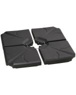 Pesos para base de chapéu de sol 103x103x8,3 cm hdpe Outsunny
