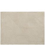 Tapete 230x160x1,7 cm poliéster e aLGodão color beige Homcom