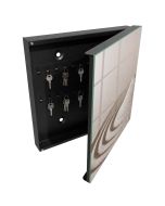 Armário de chaves decorativa 30x30x5 jardim zen, abertura à direita tulup