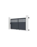 Pacote de portão de correr elétrico 3,7m santis a.140cm + ranger c300