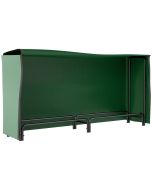 Abrigo para lenha 200x36x99 cm aço e pe Outsunny