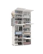 Newlux sapateira cube c10 83x32x155 cm – 10 compartimentos, 40 pares