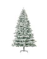 Árvore de natal ø140x225 cm PVC, metal bicolor Homcom, casa - natal