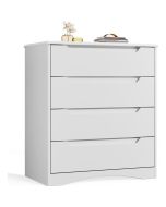 Cômoda com 4 gavetas - branco - 71 x 40 x 82 cm