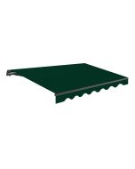 Toldo retrátil manual 4x2,5 m verde poliéster