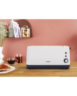 Torradeira tefal minim compact, ranhura extra larga, 7 níveis de tostagem,